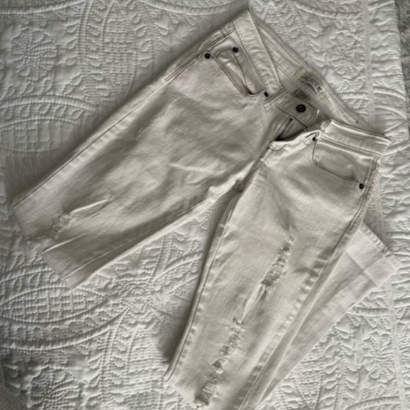 White Ripped Jeans - Picture 2 of 4